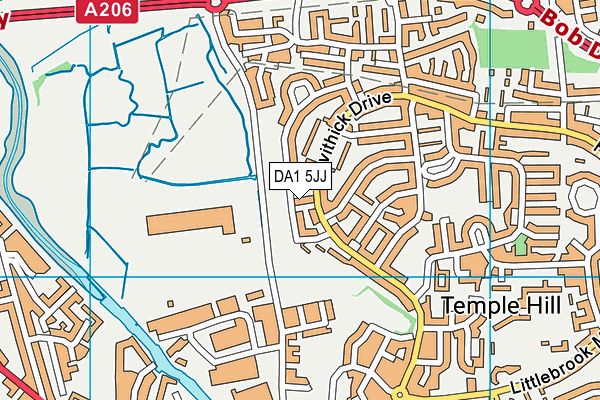 DA1 5JJ map - OS VectorMap District (Ordnance Survey)
