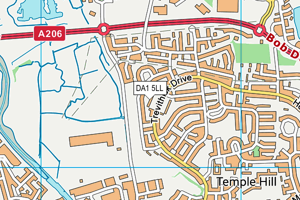 DA1 5LL map - OS VectorMap District (Ordnance Survey)