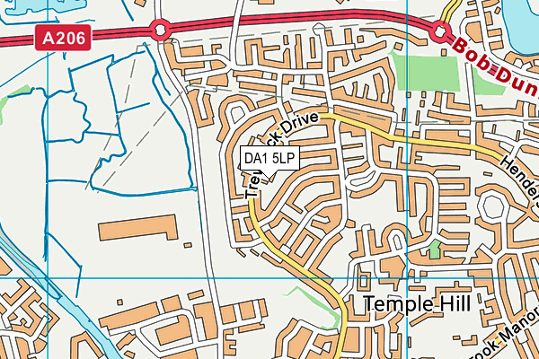 DA1 5LP map - OS VectorMap District (Ordnance Survey)