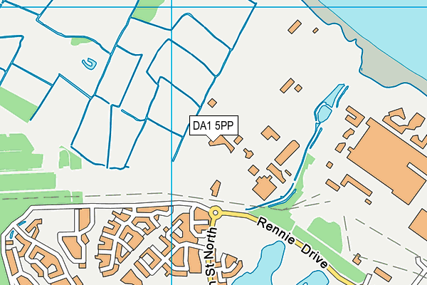 DA1 5PP map - OS VectorMap District (Ordnance Survey)
