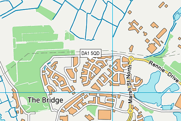 DA1 5QD map - OS VectorMap District (Ordnance Survey)