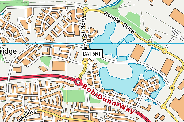 DA1 5RT map - OS VectorMap District (Ordnance Survey)