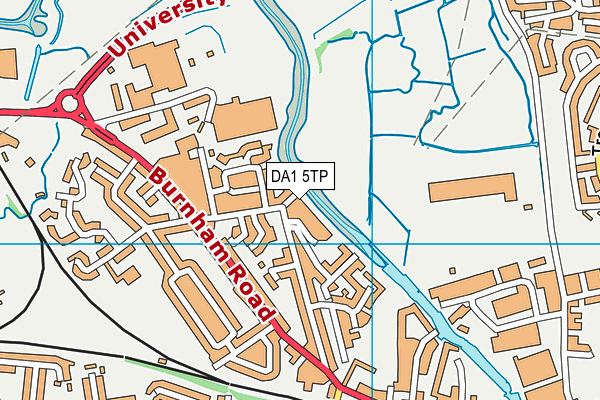 DA1 5TP map - OS VectorMap District (Ordnance Survey)