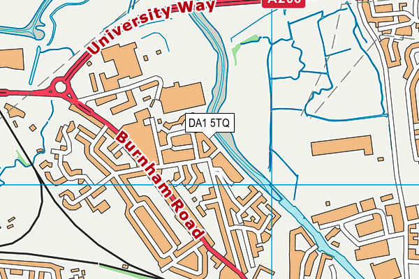 DA1 5TQ map - OS VectorMap District (Ordnance Survey)