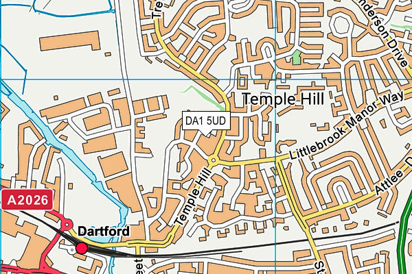 DA1 5UD map - OS VectorMap District (Ordnance Survey)