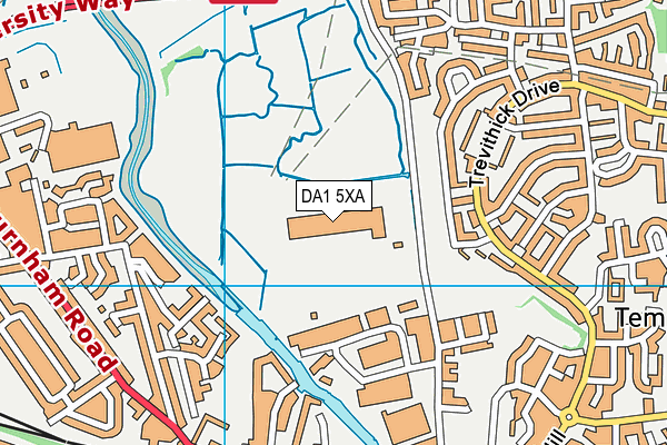 DA1 5XA map - OS VectorMap District (Ordnance Survey)
