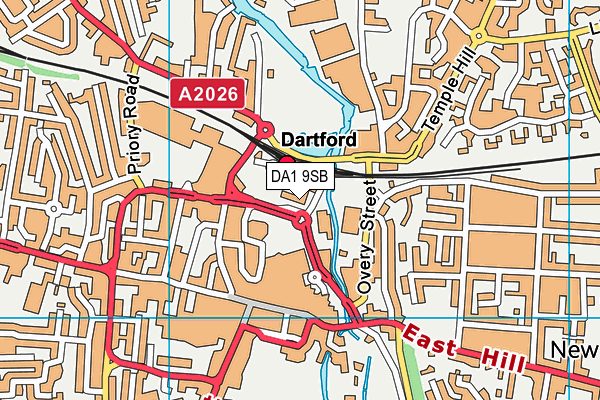 DA1 9SB map - OS VectorMap District (Ordnance Survey)