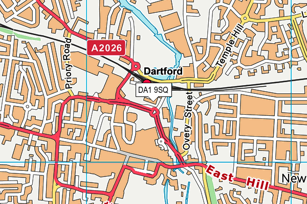 DA1 9SQ map - OS VectorMap District (Ordnance Survey)