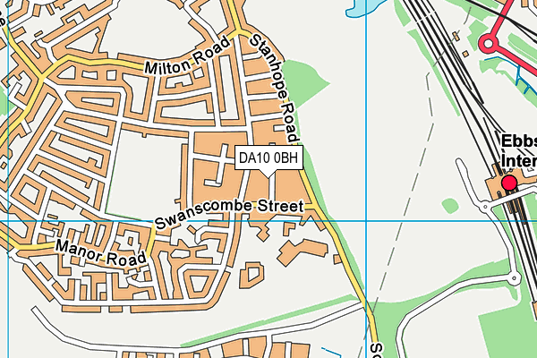 DA10 0BH map - OS VectorMap District (Ordnance Survey)