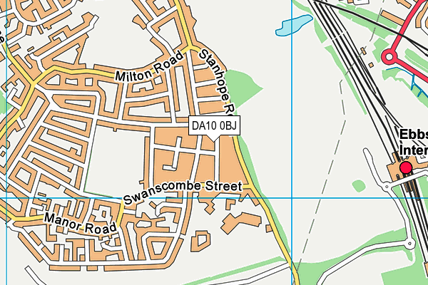 DA10 0BJ map - OS VectorMap District (Ordnance Survey)