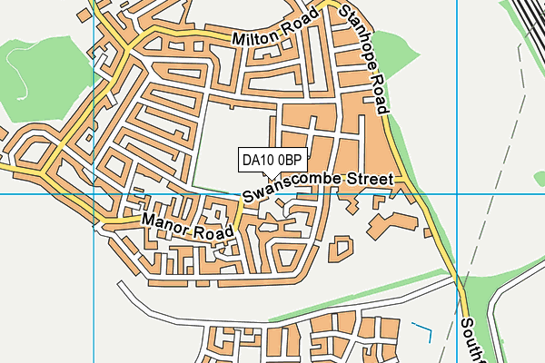 DA10 0BP map - OS VectorMap District (Ordnance Survey)