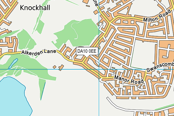 DA10 0EE map - OS VectorMap District (Ordnance Survey)