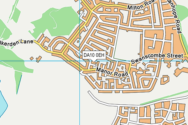 DA10 0EH map - OS VectorMap District (Ordnance Survey)