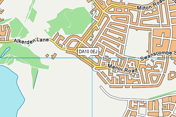 DA10 0EJ map - OS VectorMap District (Ordnance Survey)