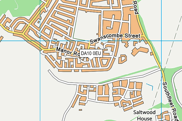 DA10 0EU map - OS VectorMap District (Ordnance Survey)