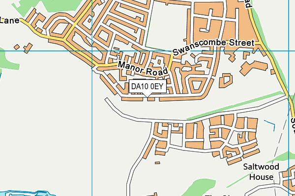 DA10 0EY map - OS VectorMap District (Ordnance Survey)