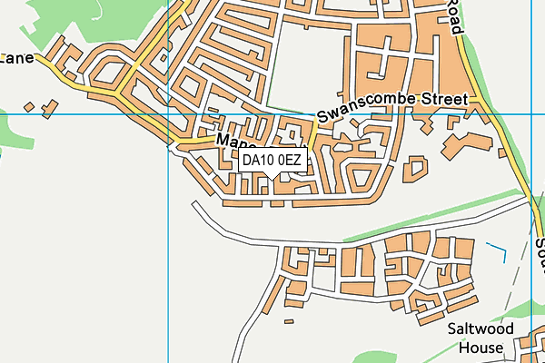 DA10 0EZ map - OS VectorMap District (Ordnance Survey)