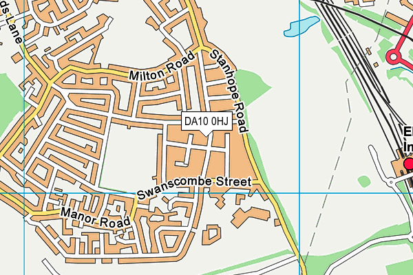 DA10 0HJ map - OS VectorMap District (Ordnance Survey)