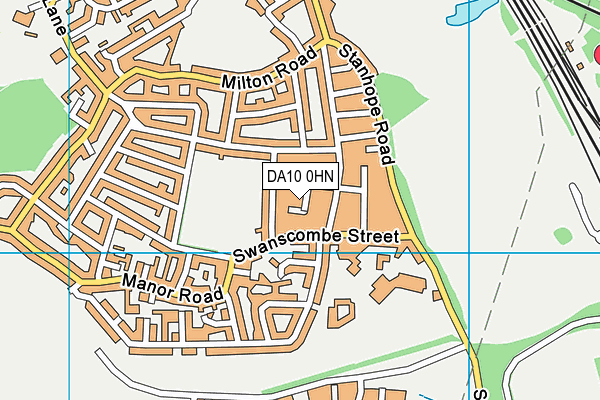 DA10 0HN map - OS VectorMap District (Ordnance Survey)