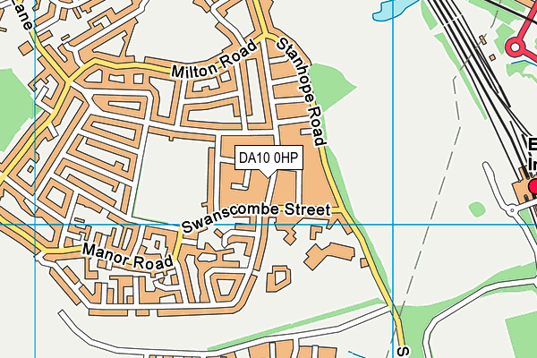 DA10 0HP map - OS VectorMap District (Ordnance Survey)