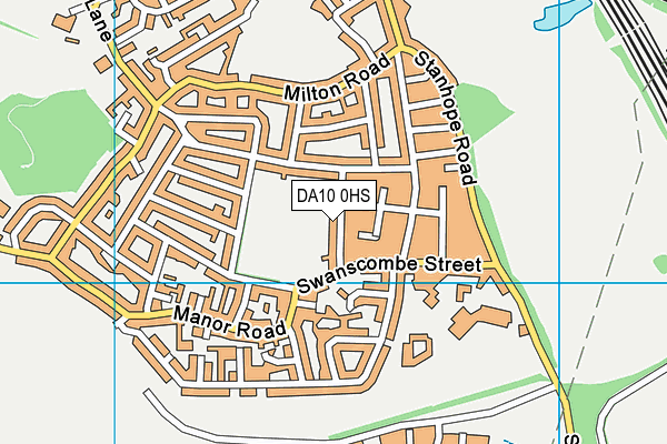 DA10 0HS map - OS VectorMap District (Ordnance Survey)
