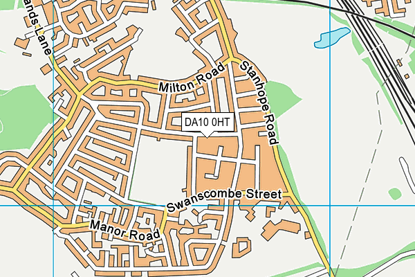 DA10 0HT map - OS VectorMap District (Ordnance Survey)