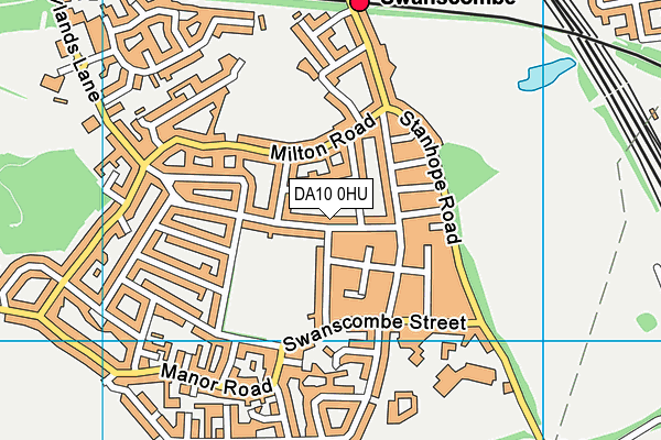 DA10 0HU map - OS VectorMap District (Ordnance Survey)
