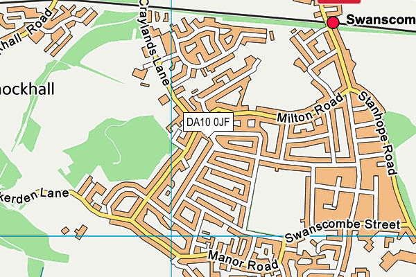 DA10 0JF map - OS VectorMap District (Ordnance Survey)