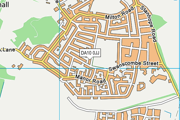 DA10 0JJ map - OS VectorMap District (Ordnance Survey)