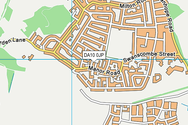 DA10 0JP map - OS VectorMap District (Ordnance Survey)