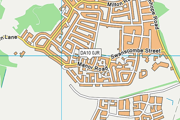 DA10 0JR map - OS VectorMap District (Ordnance Survey)