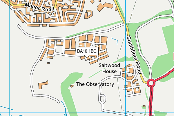 DA10 1BQ map - OS VectorMap District (Ordnance Survey)