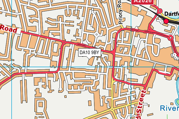 DA10 9BY map - OS VectorMap District (Ordnance Survey)