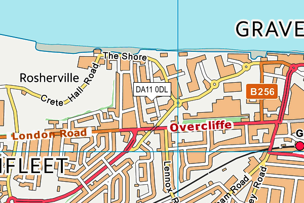 Iron House Gym map (DA11 0DL) - OS VectorMap District (Ordnance Survey)