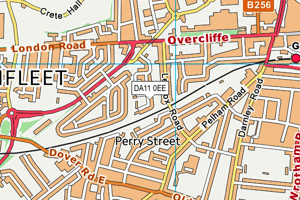 DA11 0EE map - OS VectorMap District (Ordnance Survey)
