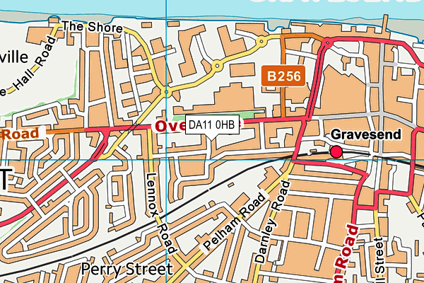 DA11 0HB map - OS VectorMap District (Ordnance Survey)