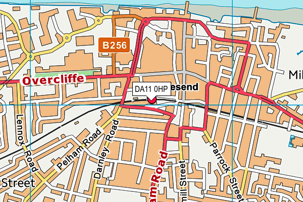 DA11 0HP map - OS VectorMap District (Ordnance Survey)