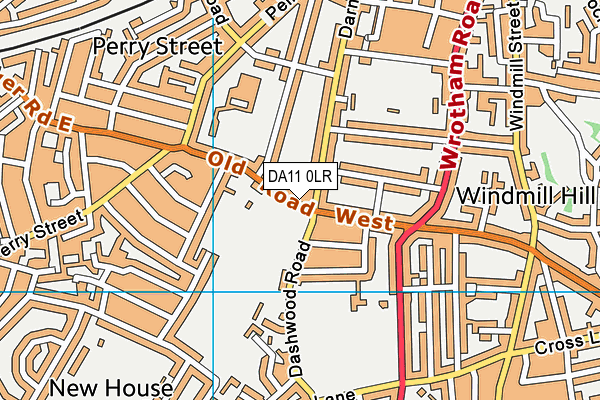 DA11 0LR map - OS VectorMap District (Ordnance Survey)