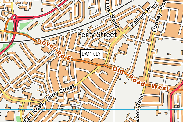 DA11 0LY map - OS VectorMap District (Ordnance Survey)