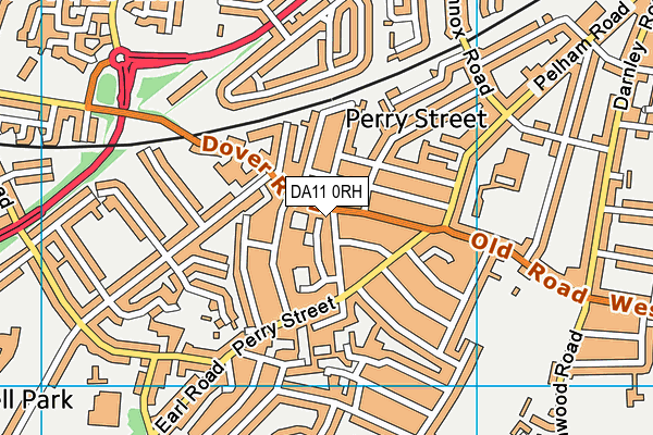 DA11 0RH map - OS VectorMap District (Ordnance Survey)