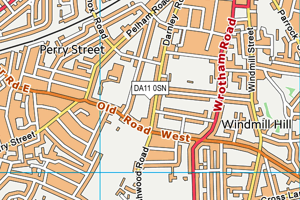 Map of 100 DARNLEY ROAD (FREEHOLD) LIMITED at district scale