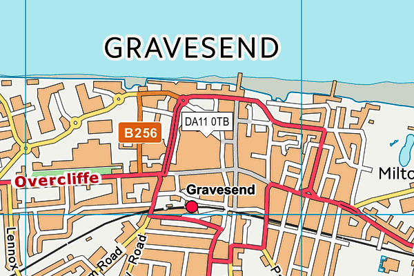 Anytime Fitness (Gravesend) map (DA11 0TB) - OS VectorMap District (Ordnance Survey)