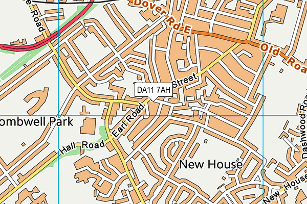 DA11 7AH map - OS VectorMap District (Ordnance Survey)