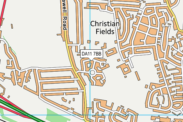 DA11 7BB map - OS VectorMap District (Ordnance Survey)