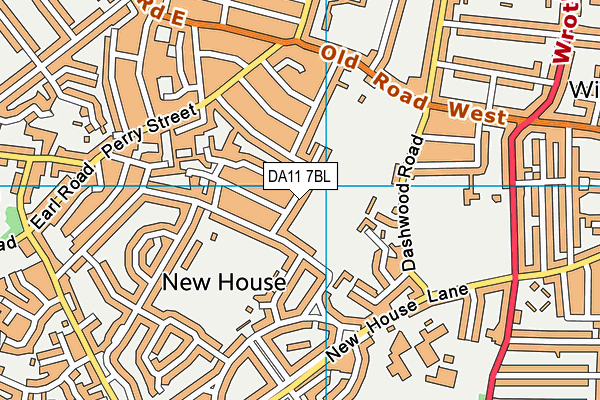 DA11 7BL map - OS VectorMap District (Ordnance Survey)