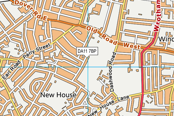 DA11 7BP map - OS VectorMap District (Ordnance Survey)