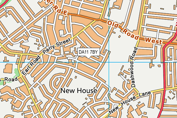 DA11 7BY map - OS VectorMap District (Ordnance Survey)