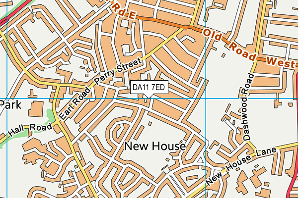 DA11 7ED map - OS VectorMap District (Ordnance Survey)