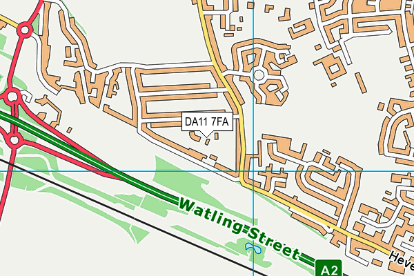 DA11 7FA map - OS VectorMap District (Ordnance Survey)