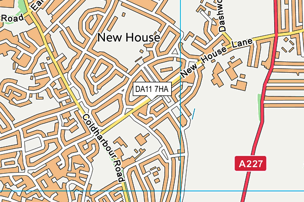DA11 7HA map - OS VectorMap District (Ordnance Survey)
